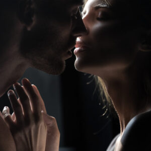 Confident couple sharing an intimate moment—representing results-driven ED therapy in St. George